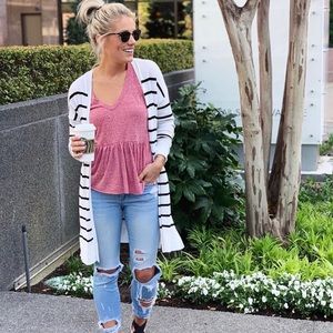 Truly Madly Deeply Peplum Tank